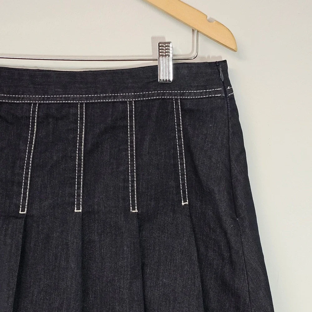 Zara pleated denim